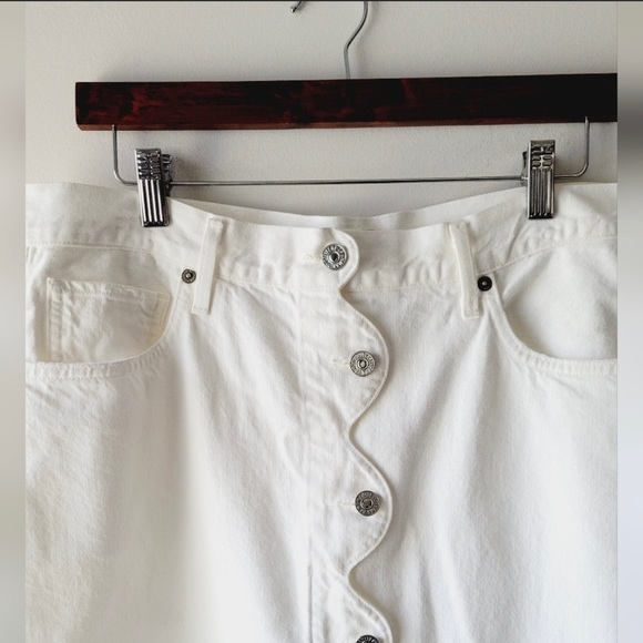 Citizens of Humanity  premium Vintage Denim white Skirt - Picture 3 of 6
